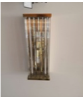 Aplique de Pared Dorado con Cristales E12x2 120v/60Hz