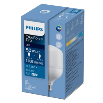 Bombillo TForce Core Pro PHILIPS 3000lm 40W E27 6500K CRI80 110-240V 50-60Hz