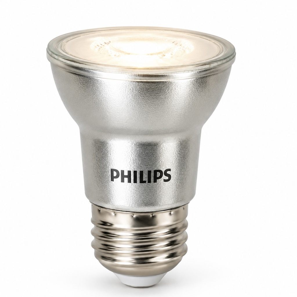 Bombillo PHILIPS PAR16 E27 - Spotlight de Interior LED Silver ∅40mm 5w 3000k 45mA 400 Lumens (3-Pack) / Dimmable 120v 50/60Hz 
