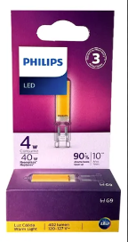 [929002326841] Bombillo LED G9 PHILIPS 4W 2700K ND 402lm 120-127V 50/60Hz